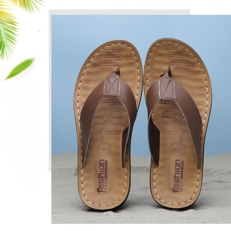 Flip Flop Beach Men - 2026 Shoes Leather Men's Flip Flops