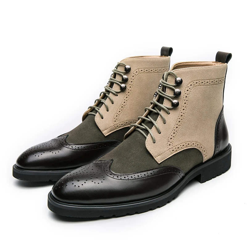 Retro Black High Top Men's Bro - Men'S Shoes Brogues ulasan dan harga