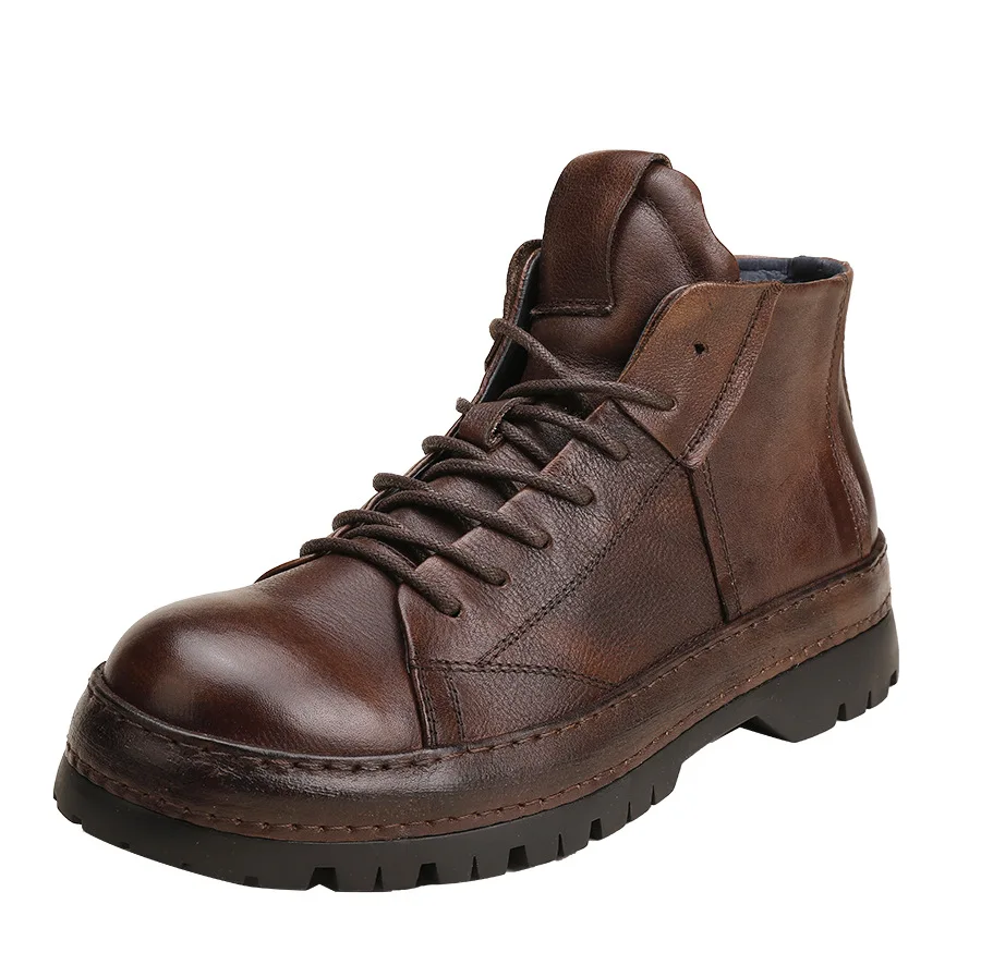 Vintage British Men Ankle Boot - Men'S Shoes Brogues ulasan dan harga