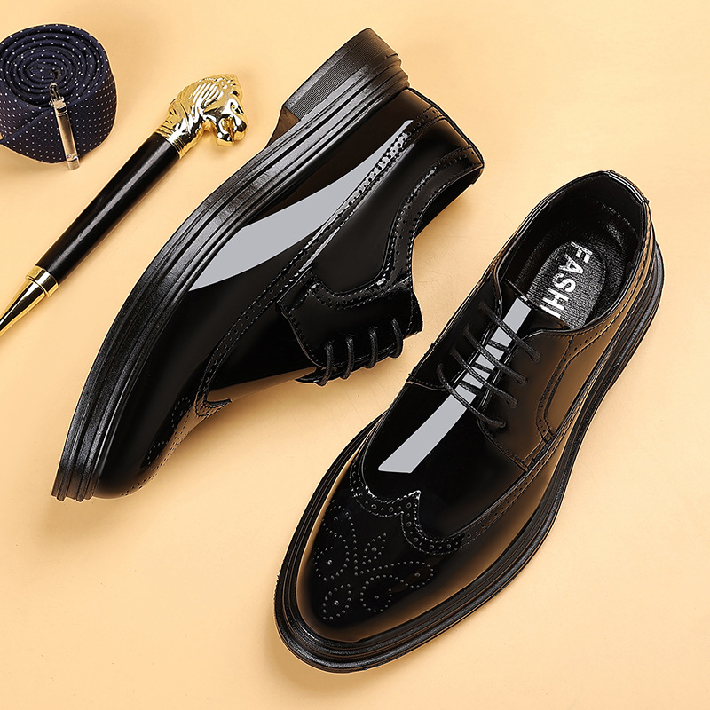 Men's Patent Leather Brogue Dr - Men'S Shoes Brogues ulasan dan harga