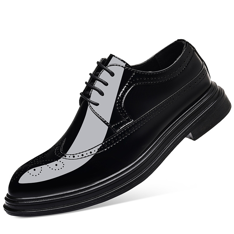 Men's Patent Leather Brogue Dr - Men'S Shoes Brogues ulasan dan harga