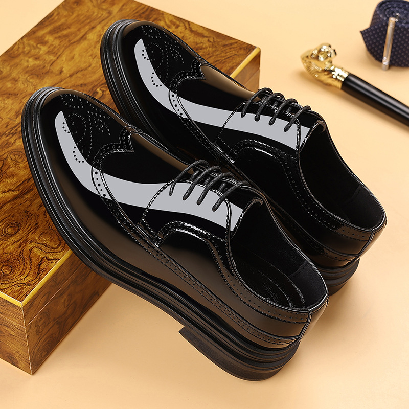 Men's Patent Leather Brogue Dr - Men'S Shoes Brogues ulasan dan harga