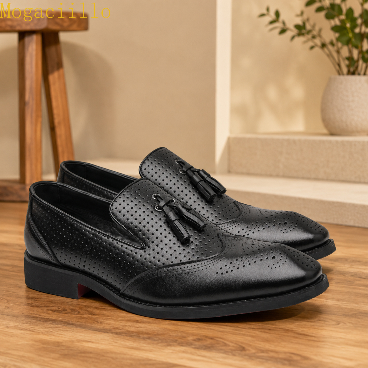 Brand Yellow Men's Tassel  Red - Men'S Shoes Brogues ulasan dan harga