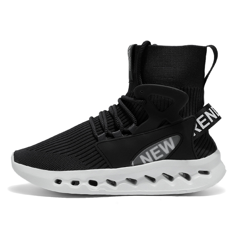 Trendy Men High Top Sock Shoes - Men'S Shoes Brogues ulasan dan harga