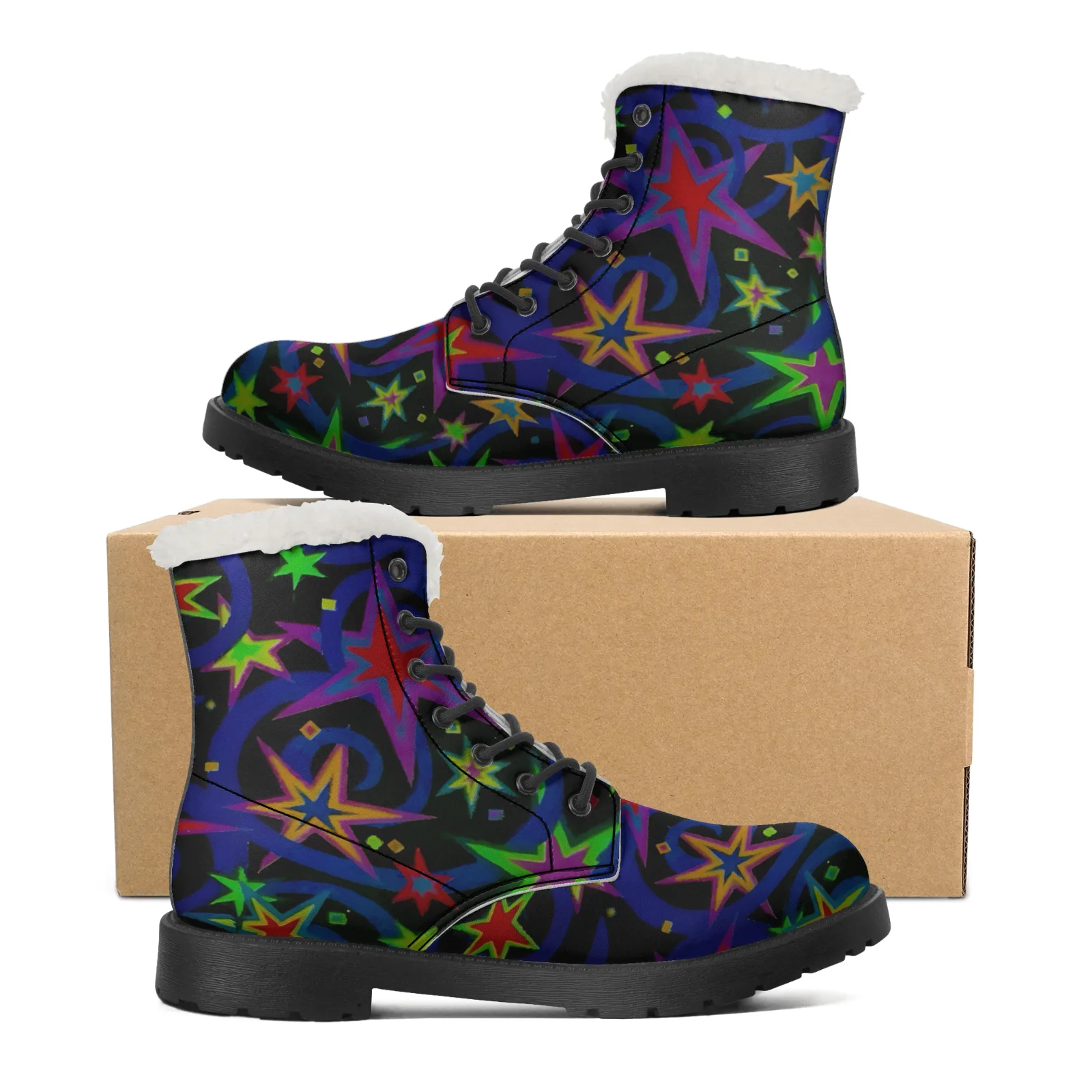 Starlit Sky Plush Snow Boots f - Men Shoes Eu To Us ulasan dan harga