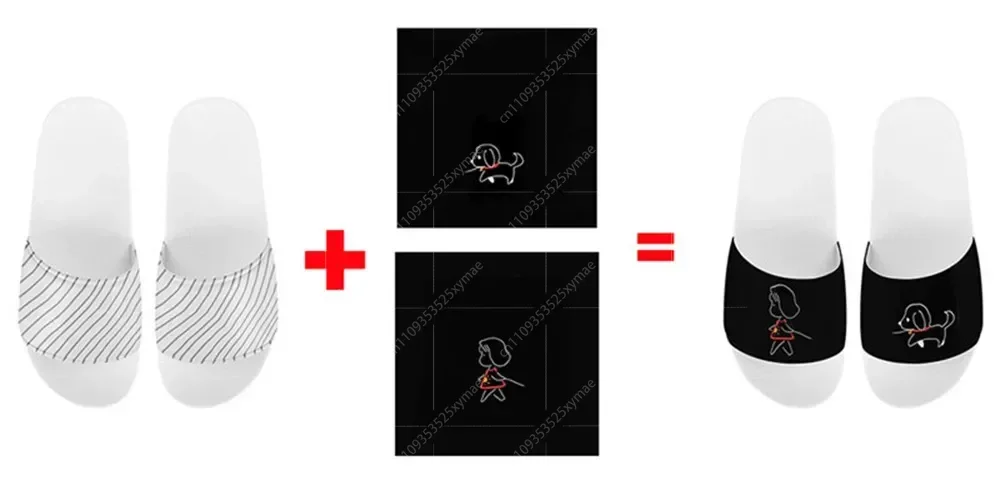 men Custom Pattern Slippers Ge - Flip Flop Beach Men ulasan dan harga