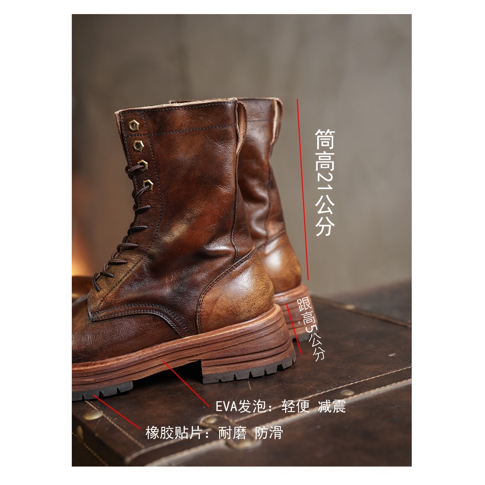 Men's Genuine Leather Motorcyc - Men'S Shoes Brogues ulasan dan harga