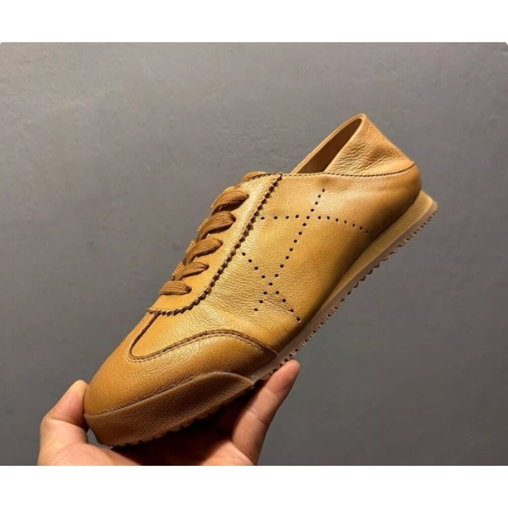 Handcrafted Tan Leather Brogue - Men'S Shoes Brogues ulasan dan harga