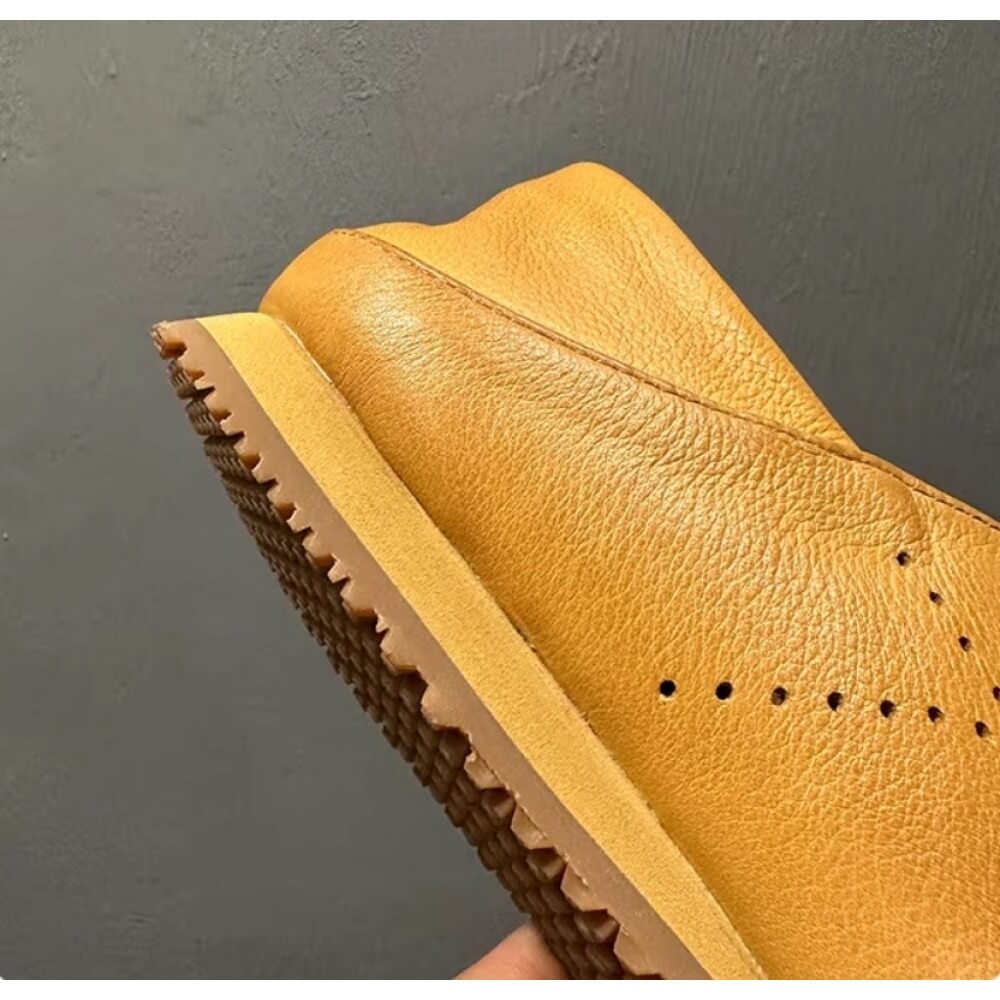 Handcrafted Tan Leather Brogue - Men'S Shoes Brogues ulasan dan harga