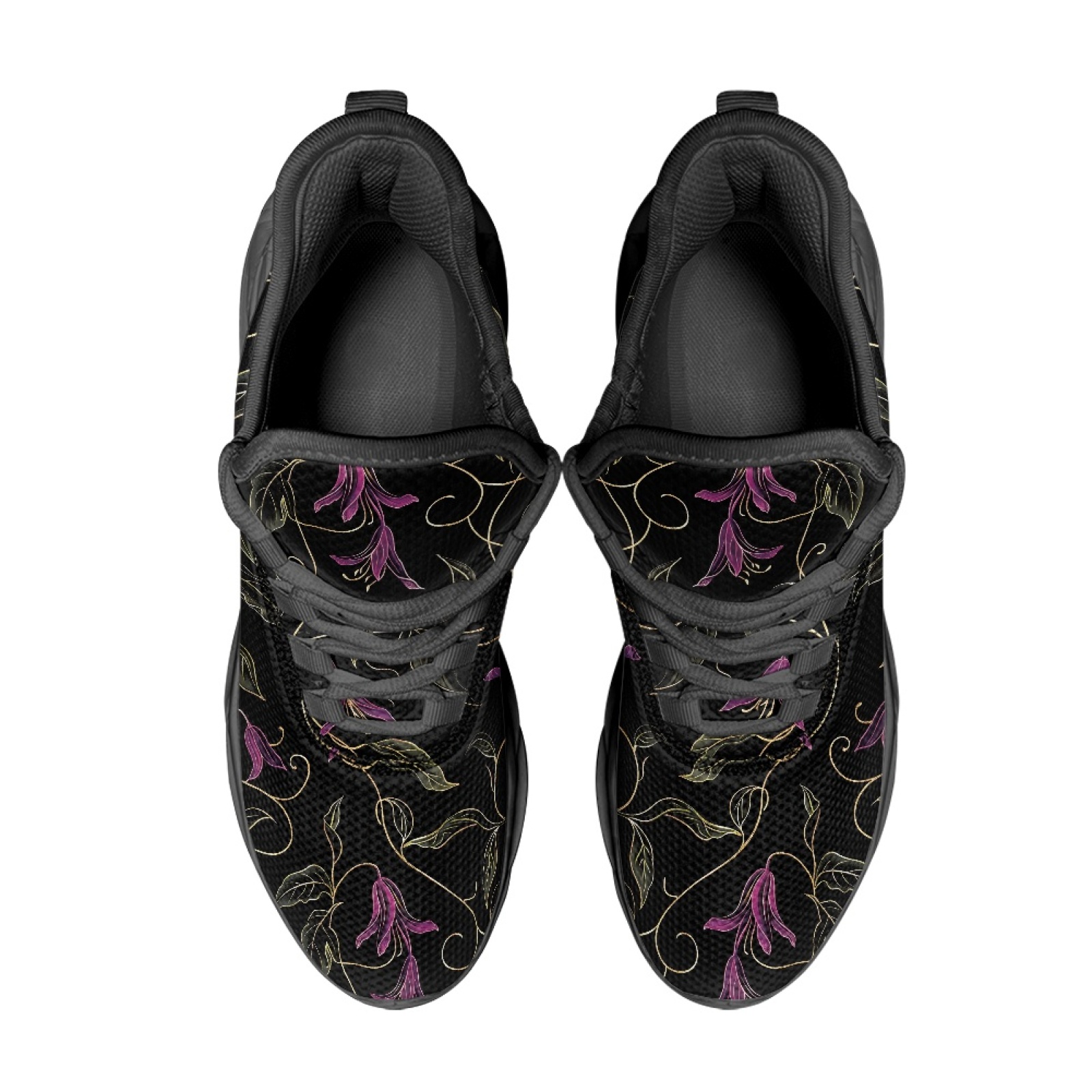 PENSTROLL Purple Floral Vines  - Men'S Shoes For Gym ulasan dan harga