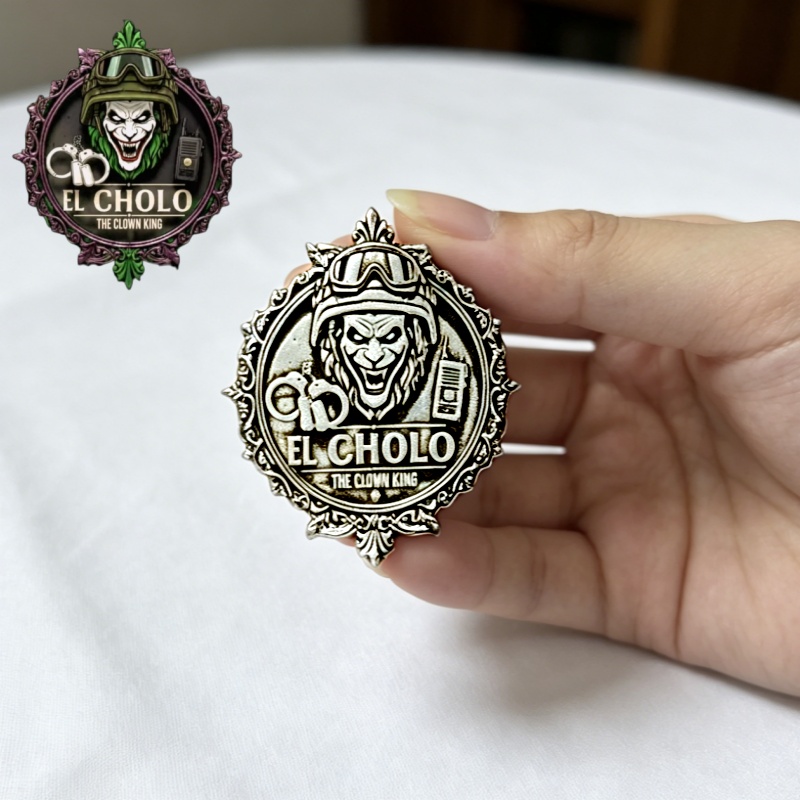 Custom Clown Logo Brooch Perso - Men'S Shoes Brogues ulasan dan harga
