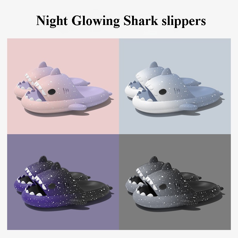 Cute Cartoon Shark Slippers Fo - Men'S Shoes To Women'S Size ulasan dan harga