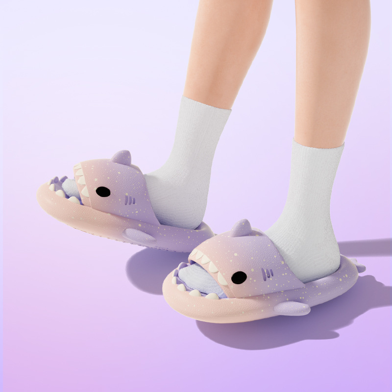 Cute Cartoon Shark Slippers Fo - Men'S Shoes To Women'S Size ulasan dan harga