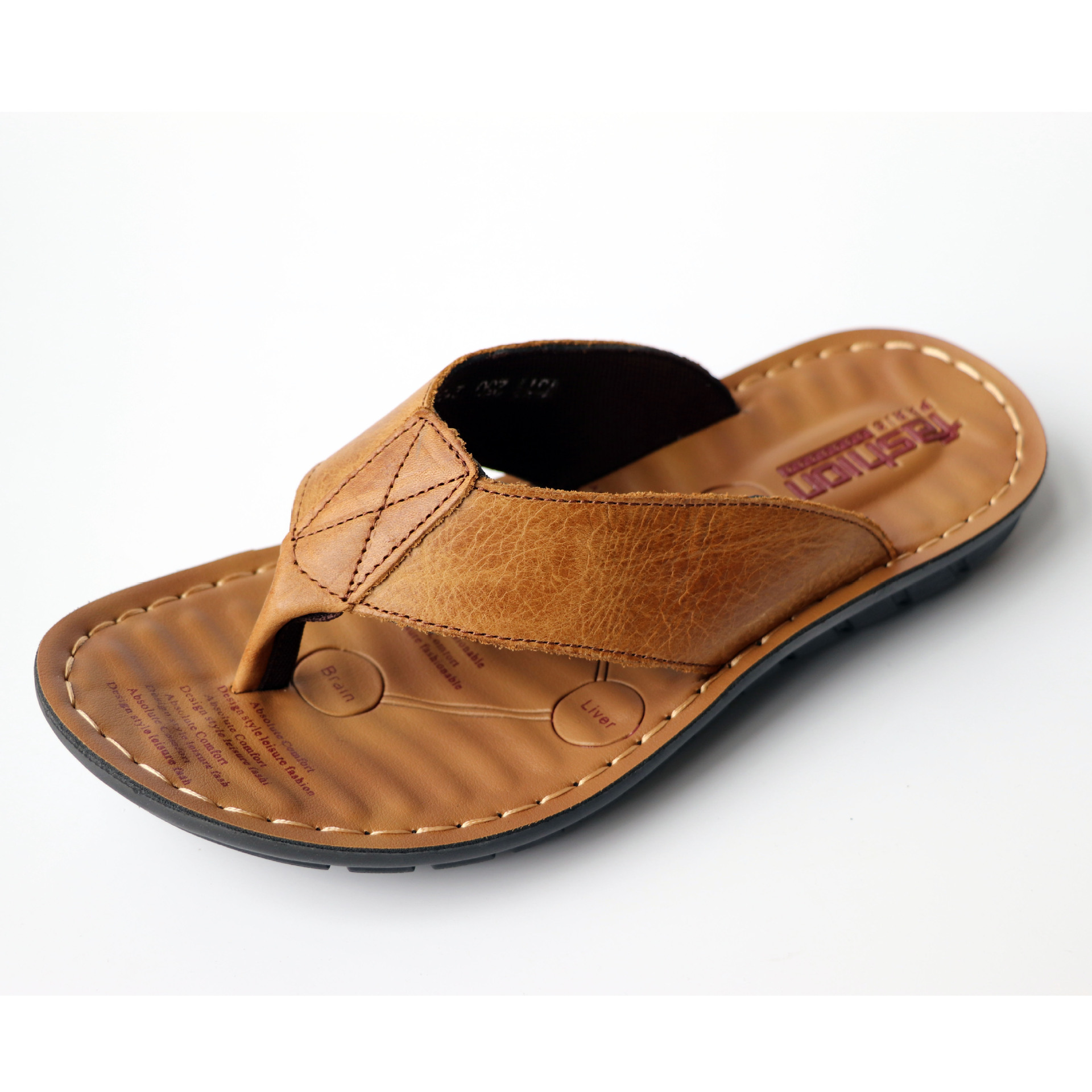 2026 Shoes Leather Men's Flip  - Flip Flop Beach Men ulasan dan harga