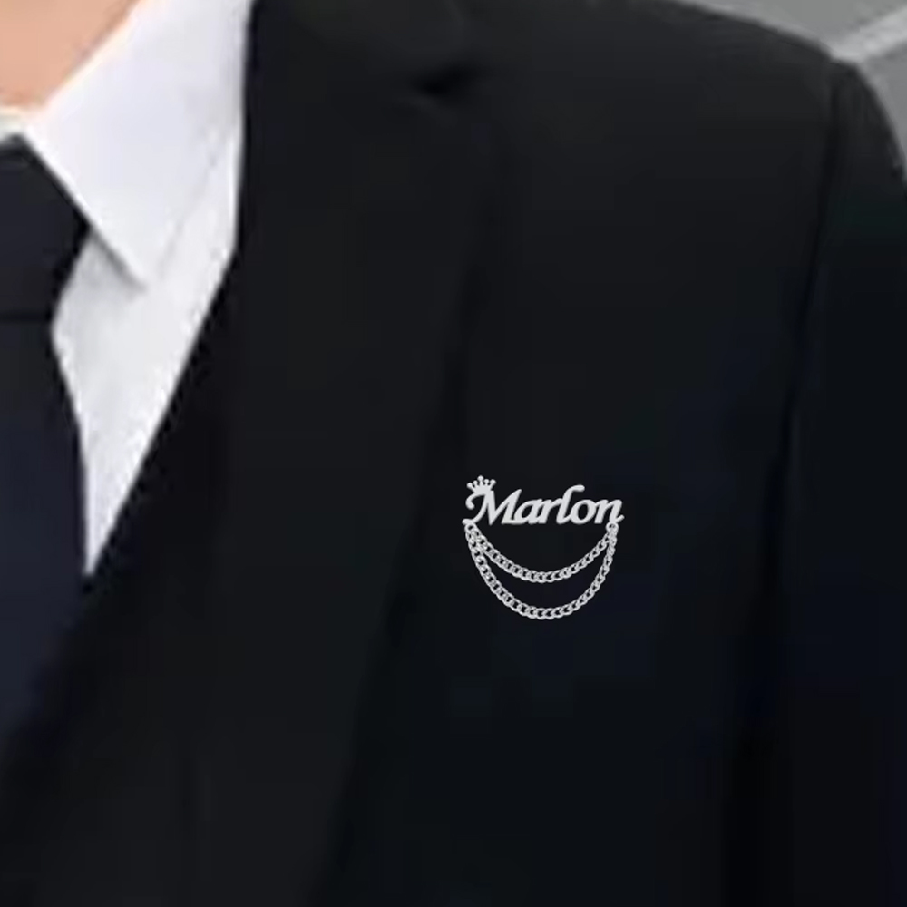 Personalized Name Brooch Custo - Men'S Shoes Brogues ulasan dan harga