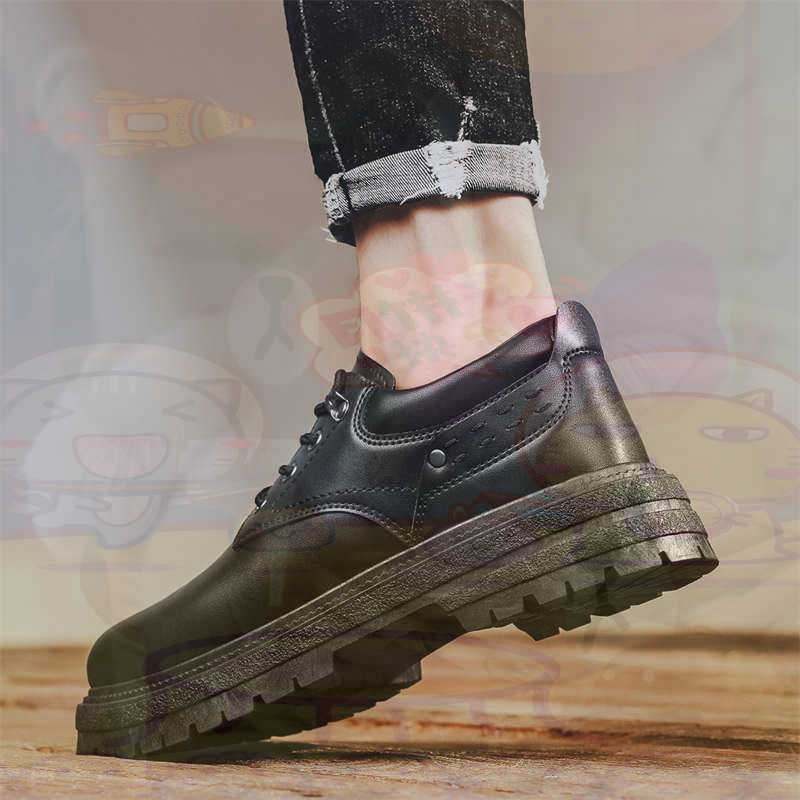 Dark Natural Leather Fashion T - Men Shoes Eu To Us ulasan dan harga