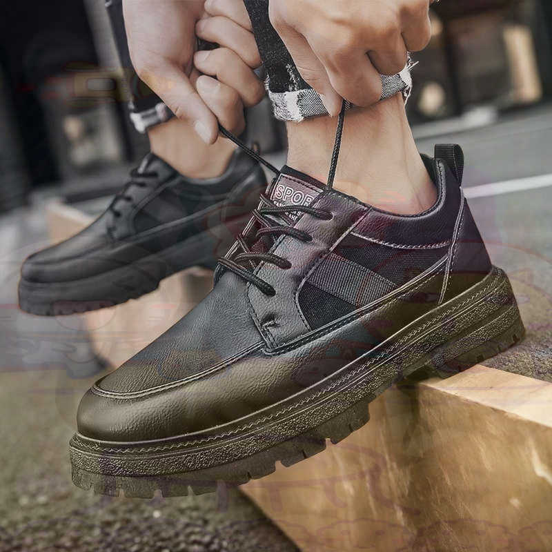 Dark Natural Leather Fashion T - Men Shoes Eu To Us ulasan dan harga