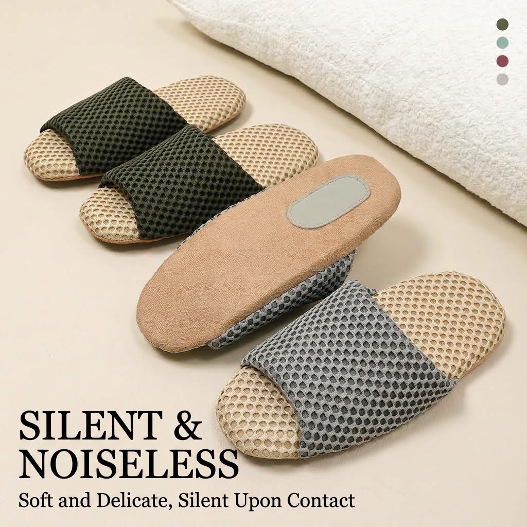 Unisex Silent Indoor Slippers  - Men'S Shoes To Women'S Size ulasan dan harga