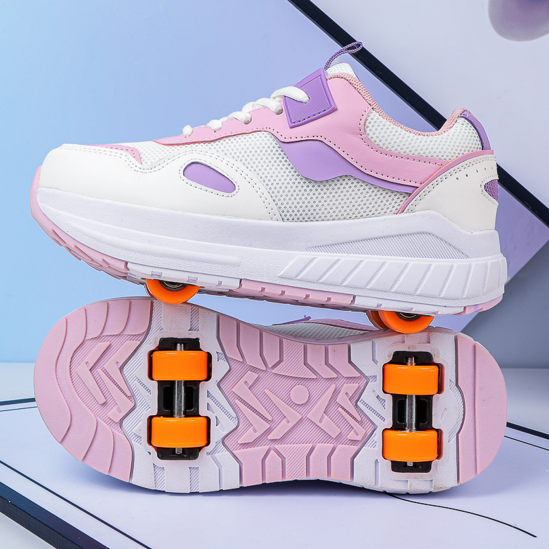 Kids Roller Skates 4 Wheels De - Men'S Shoes To Women'S Size ulasan dan harga