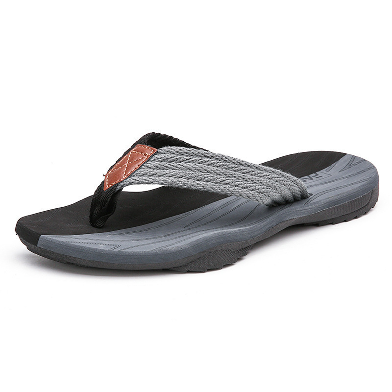 Men's Woven Striped Flip-flops - Flip Flop Beach Men ulasan dan harga