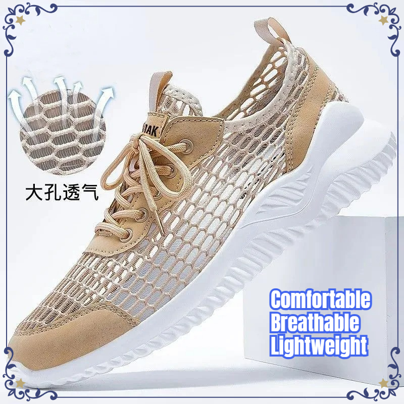 New Summer Men Hollow Mesh Sho - Men'S Shoes Brogues ulasan dan harga