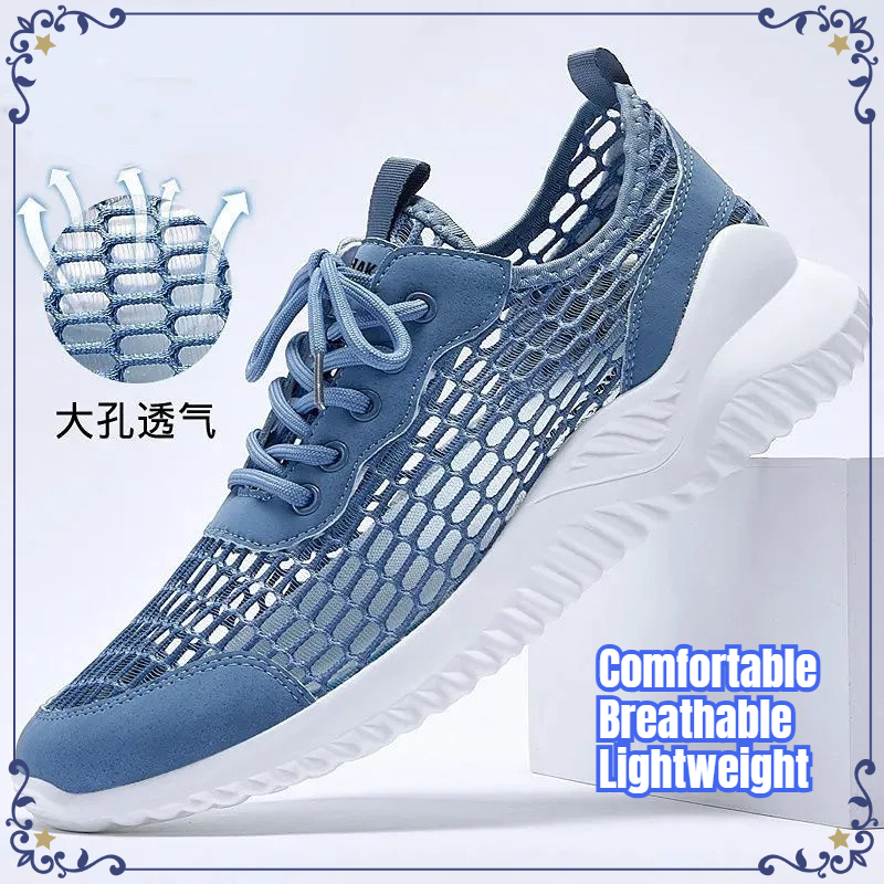 New Summer Men Hollow Mesh Sho - Men'S Shoes Brogues ulasan dan harga