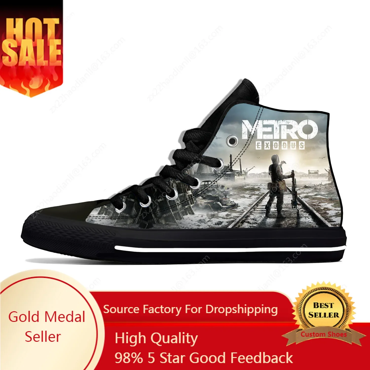 Game Metro Exodus 3D Print Hig - Men Shoes Metro ulasan dan harga